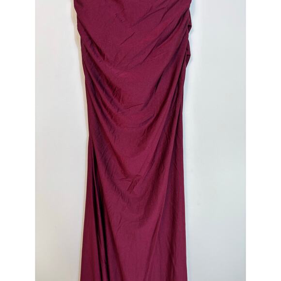 La Femme No 28450 Off the Shoulder Evening Gown Dress Size 8 Ruched Prom NWT - Picture 9 of 15